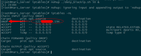 Linux系统防CC攻击自动拉黑IP增强版Shell脚本